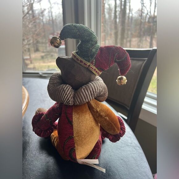 Dan Dee Jester Bear w/Wood Head - Picture 4 of 7